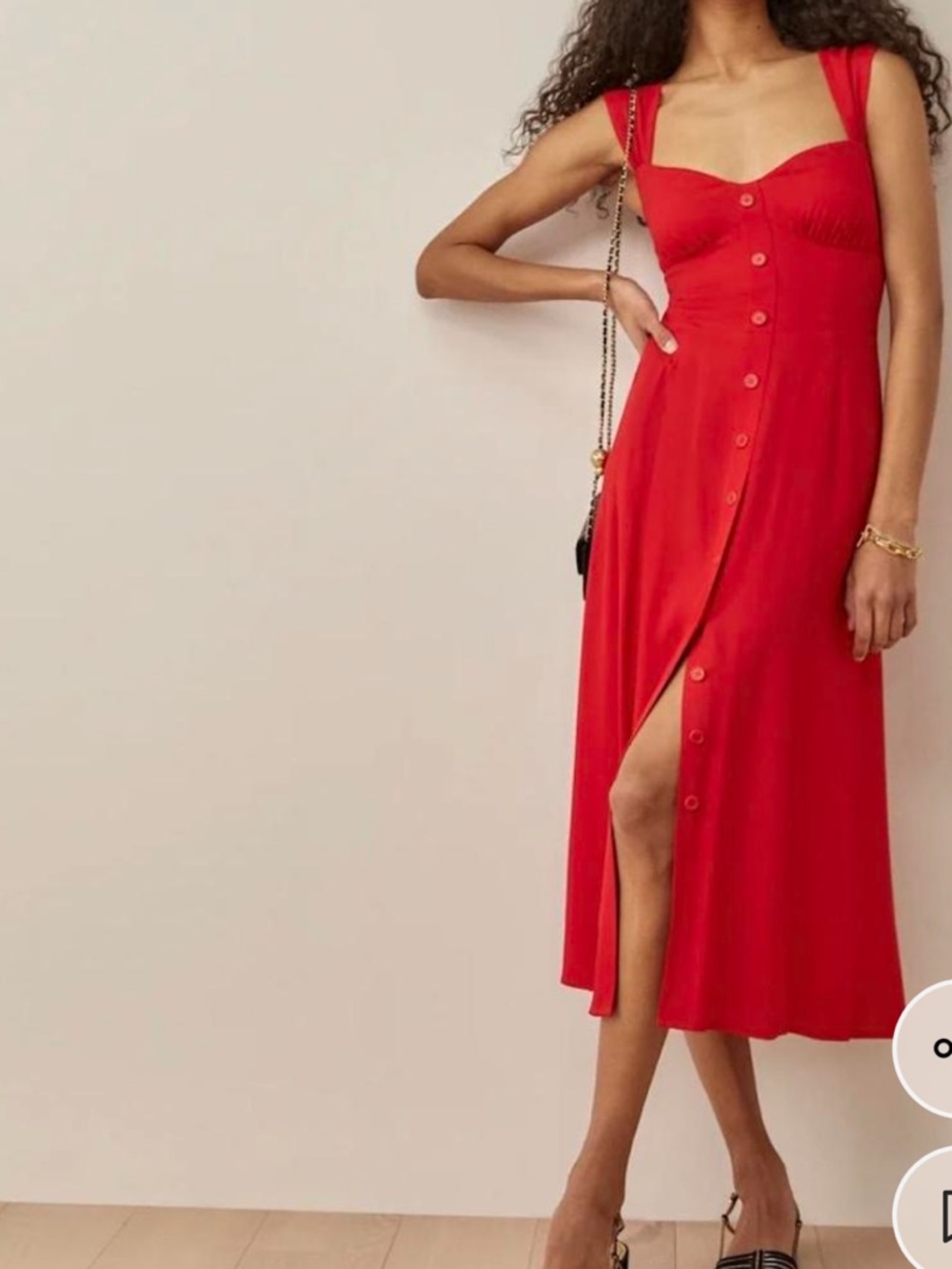 Reformation Luke Button-Down Dress, size 8 - Picture 2 of 8